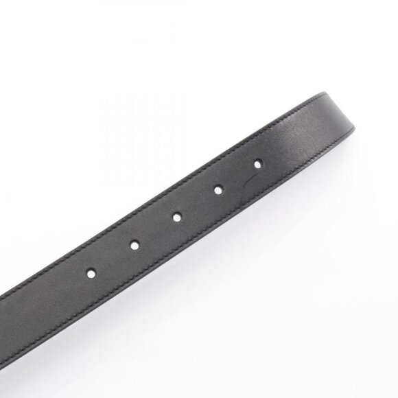 Celine Belt Triomphe Black Leather main image 4